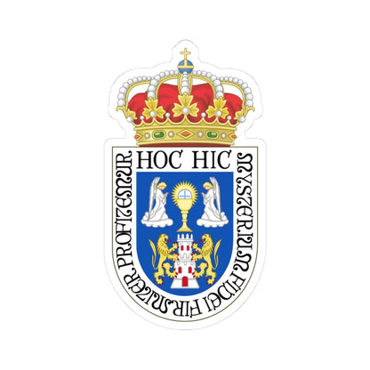 Coat of Arms of Lugo 2012 (Spain) (Coat of Arms) STICKER Vinyl Kiss-Cut Decal 3 Inch White - The Sticker Space