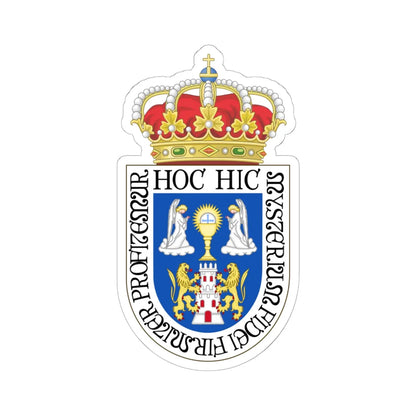 Coat of Arms of Lugo 2012 (Spain) (Coat of Arms) STICKER Vinyl Kiss-Cut Decal 6 Inch White - The Sticker Space