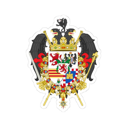 Coat of arms of Luis María de Silva y Carvajal 1st Duke of Miranda (Spain) (Coat of Arms) STICKER Vinyl Kiss-Cut Decal 4 Inch White - The Sticker Space