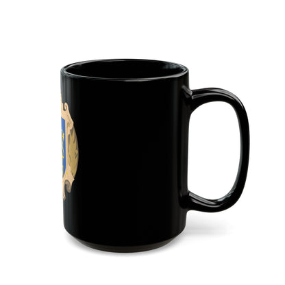 Coat of Arms of Lviv Oblast - Black Coffee Mug-The Sticker Space