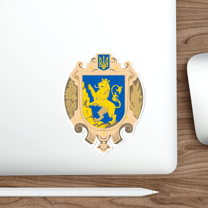 Coat of Arms of Lviv Oblast STICKER Vinyl Die-Cut Decal-The Sticker Space