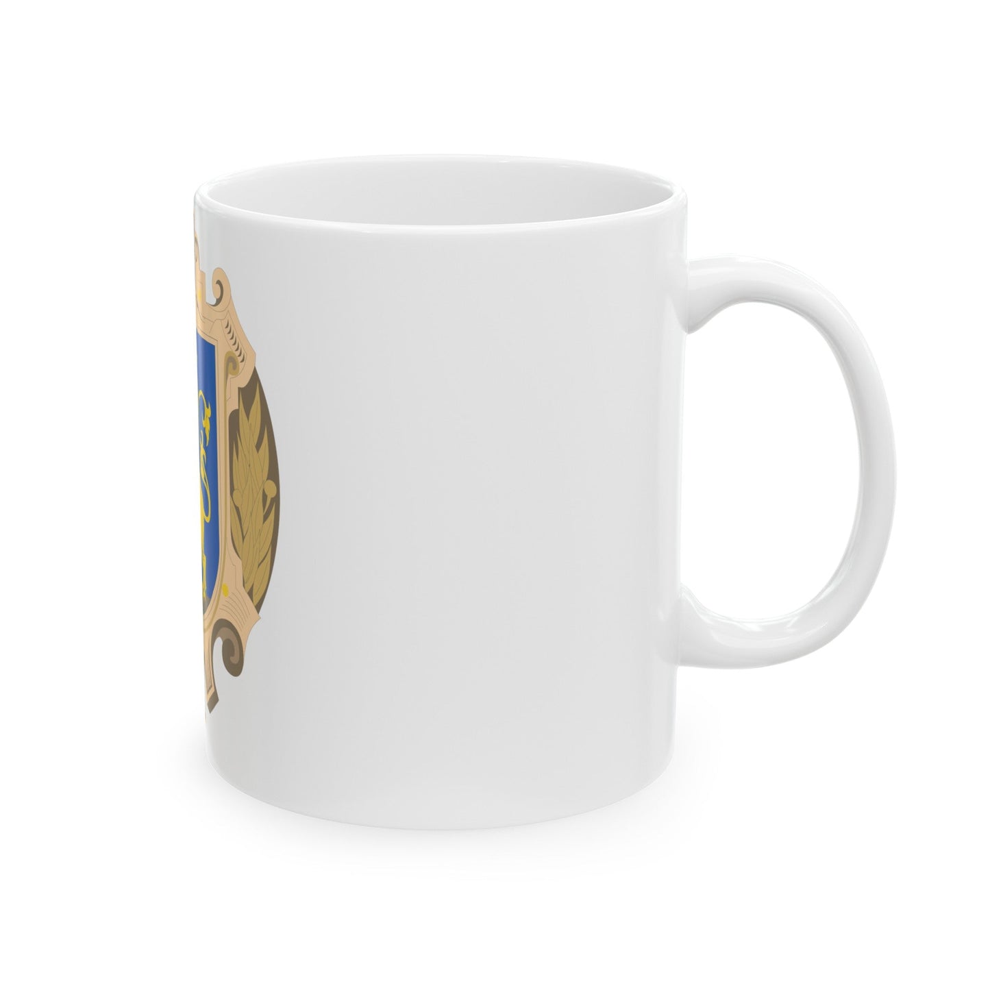 Coat of Arms of Lviv Oblast - White Coffee Mug-The Sticker Space