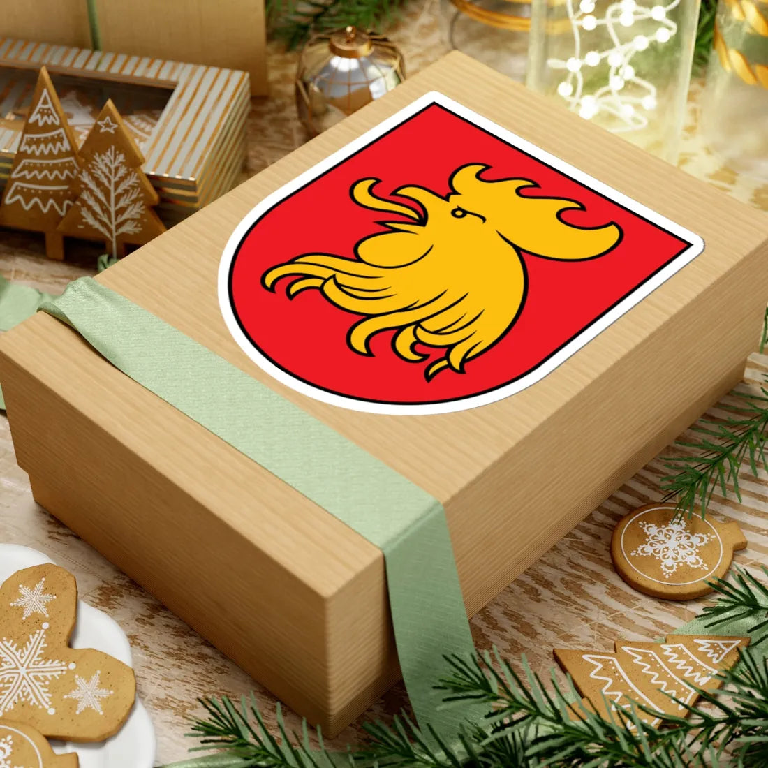 Coat of Arms of Madona (Latvia) (Coat of Arms) STICKER Vinyl Kiss-Cut Decal - The Sticker Space