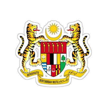 Coat of arms of Malaysia (1963–1965) STICKER Vinyl Die-Cut Decal-White-The Sticker Space