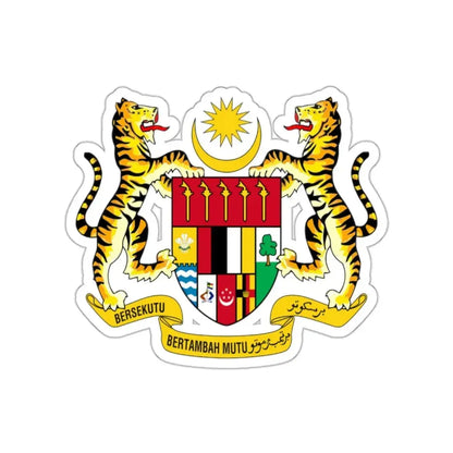Coat of arms of Malaysia (1963–1965) STICKER Vinyl Die-Cut Decal 2 Inch - The Sticker Space