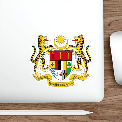 Coat of arms of Malaysia (1965-1973) STICKER Vinyl Die-Cut Decal-The Sticker Space