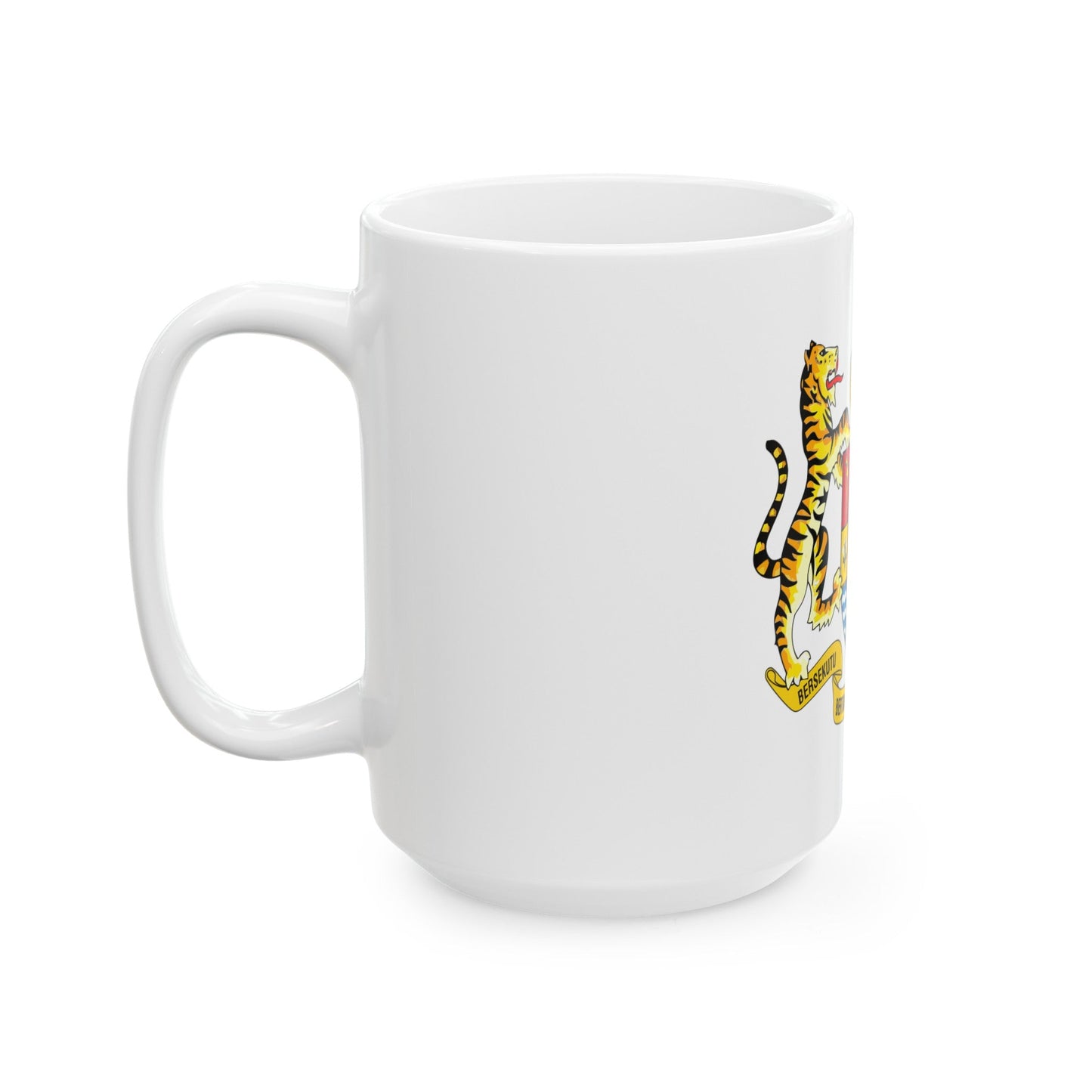 Coat of arms of Malaysia (1965-1973) - White Coffee Mug-The Sticker Space