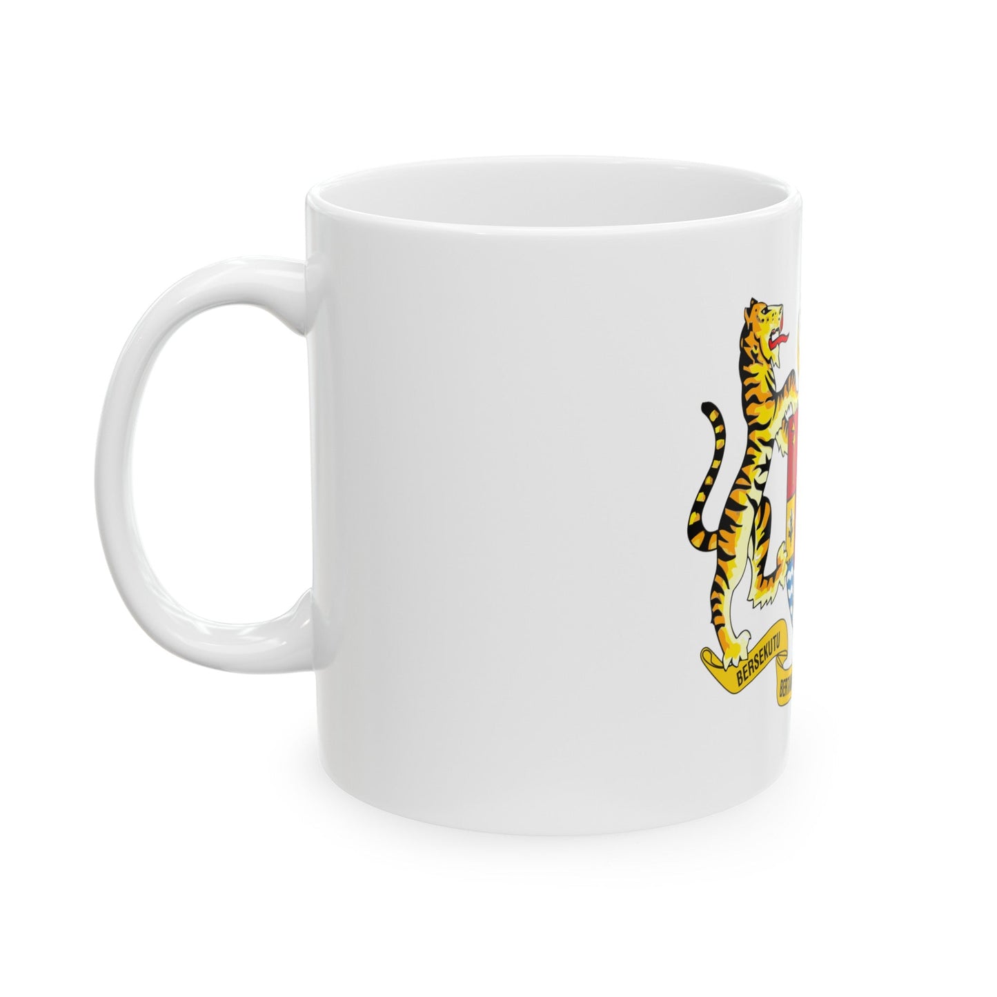 Coat of arms of Malaysia (1965-1973) - White Coffee Mug-The Sticker Space