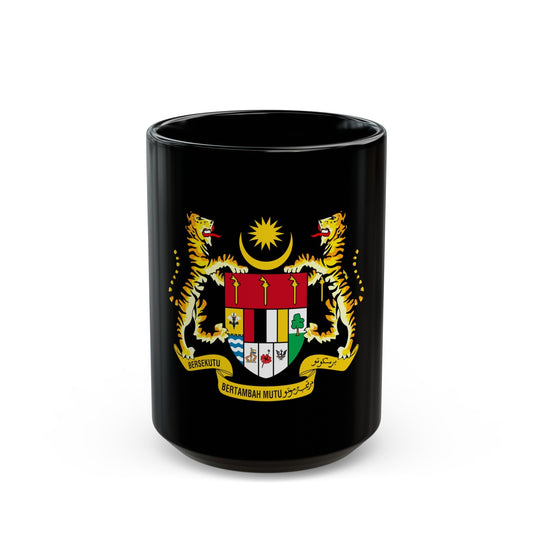 Coat of arms of Malaysia (1973-1982) - Black Coffee Mug-15oz-The Sticker Space