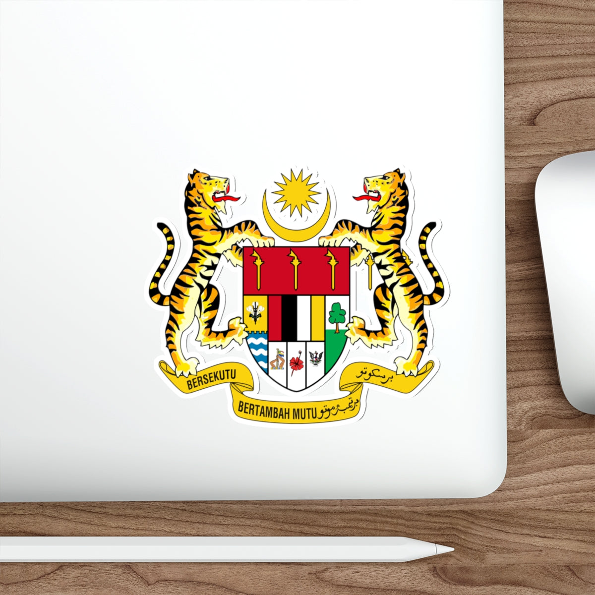 Coat of arms of Malaysia (1973-1982) STICKER Vinyl Die-Cut Decal-The Sticker Space