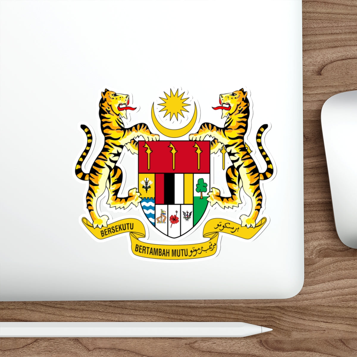 Coat of arms of Malaysia (1973-1982) STICKER Vinyl Die-Cut Decal-The Sticker Space