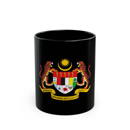 Coat of arms of Malaysia - Black Coffee Mug-11oz-The Sticker Space