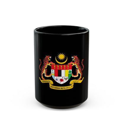 Coat of arms of Malaysia - Black Coffee Mug-15oz-The Sticker Space