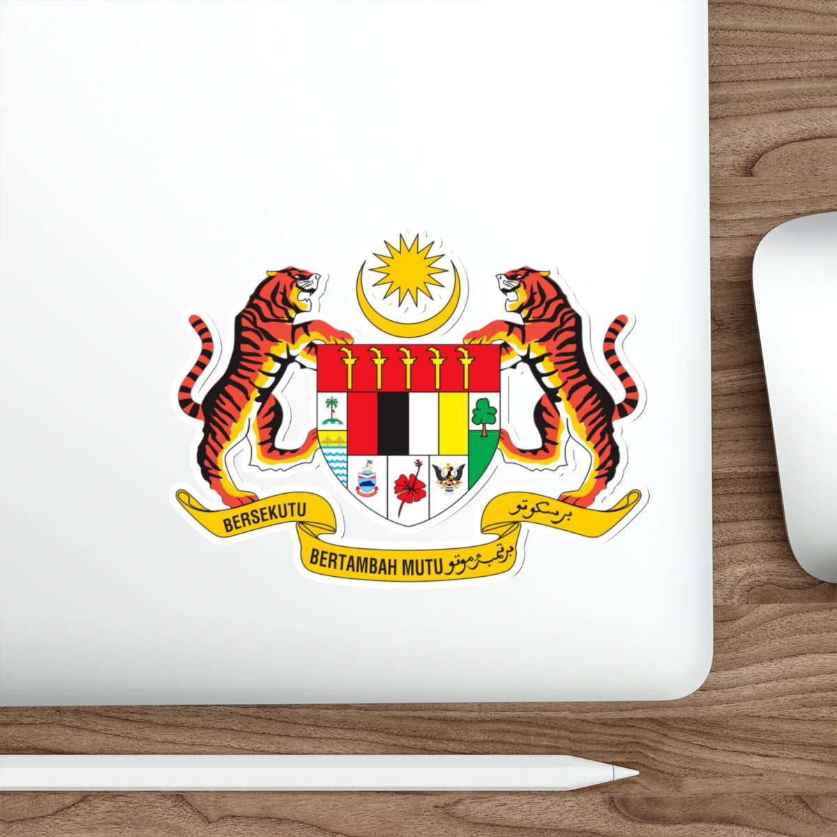 Coat of arms of Malaysia STICKER Vinyl Die-Cut Decal-The Sticker Space