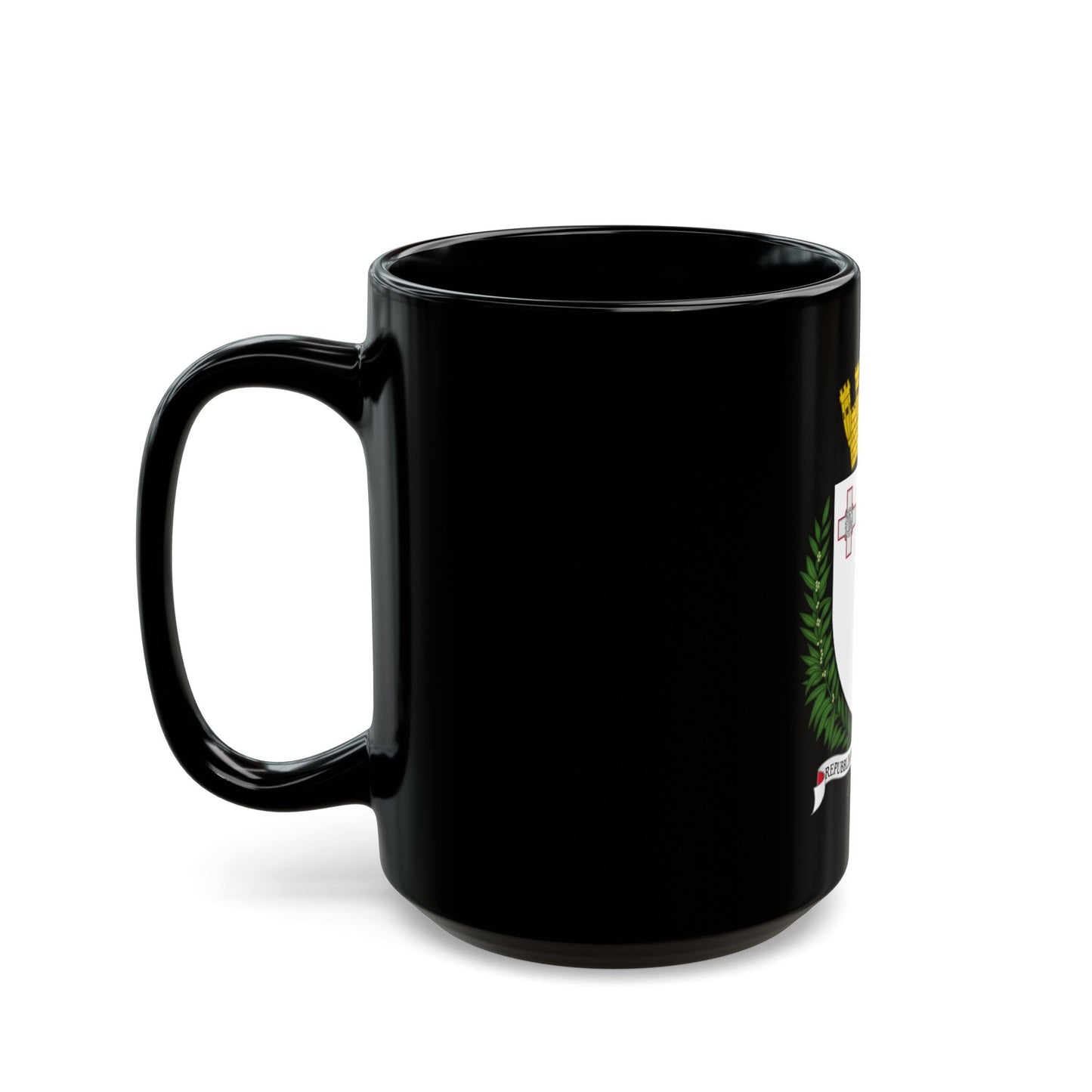 Coat of arms of Malta - Black Coffee Mug-The Sticker Space