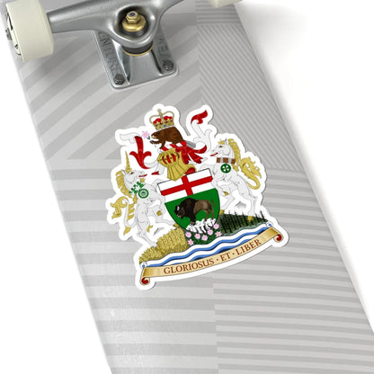Coat of arms of Manitoba (Canada) (Coat of Arms) STICKER Vinyl Kiss-Cut Decal - The Sticker Space