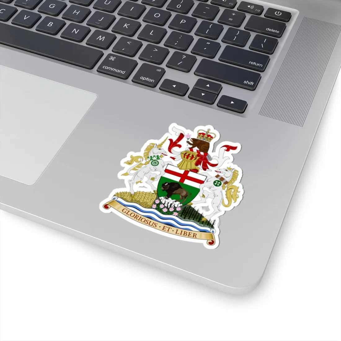 Coat of arms of Manitoba (Canada) (Coat of Arms) STICKER Vinyl Kiss-Cut Decal - The Sticker Space