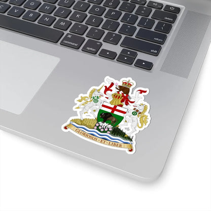 Coat of arms of Manitoba (Canada) (Coat of Arms) STICKER Vinyl Kiss-Cut Decal - The Sticker Space
