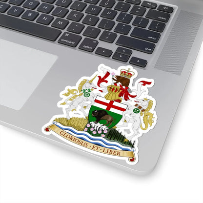 Coat of arms of Manitoba (Canada) (Coat of Arms) STICKER Vinyl Kiss-Cut Decal - The Sticker Space