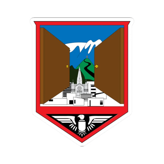 Coat of Arms of Manizales (Colombia) (Coat of Arms) STICKER Vinyl Kiss-Cut Decal 2 Inch White - The Sticker Space