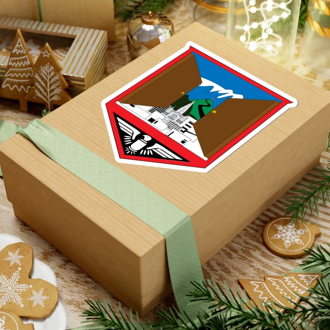 Coat of Arms of Manizales (Colombia) (Coat of Arms) STICKER Vinyl Kiss-Cut Decal - The Sticker Space