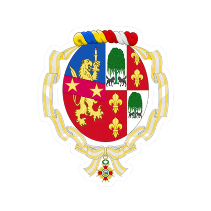 Coat of Arms of María Estela Martínez de Perón Order of Isabella the Catholic (Argentina) (Coat of Arms) STICKER Vinyl Kiss-Cut Decal 2 Inch White - The Sticker Space