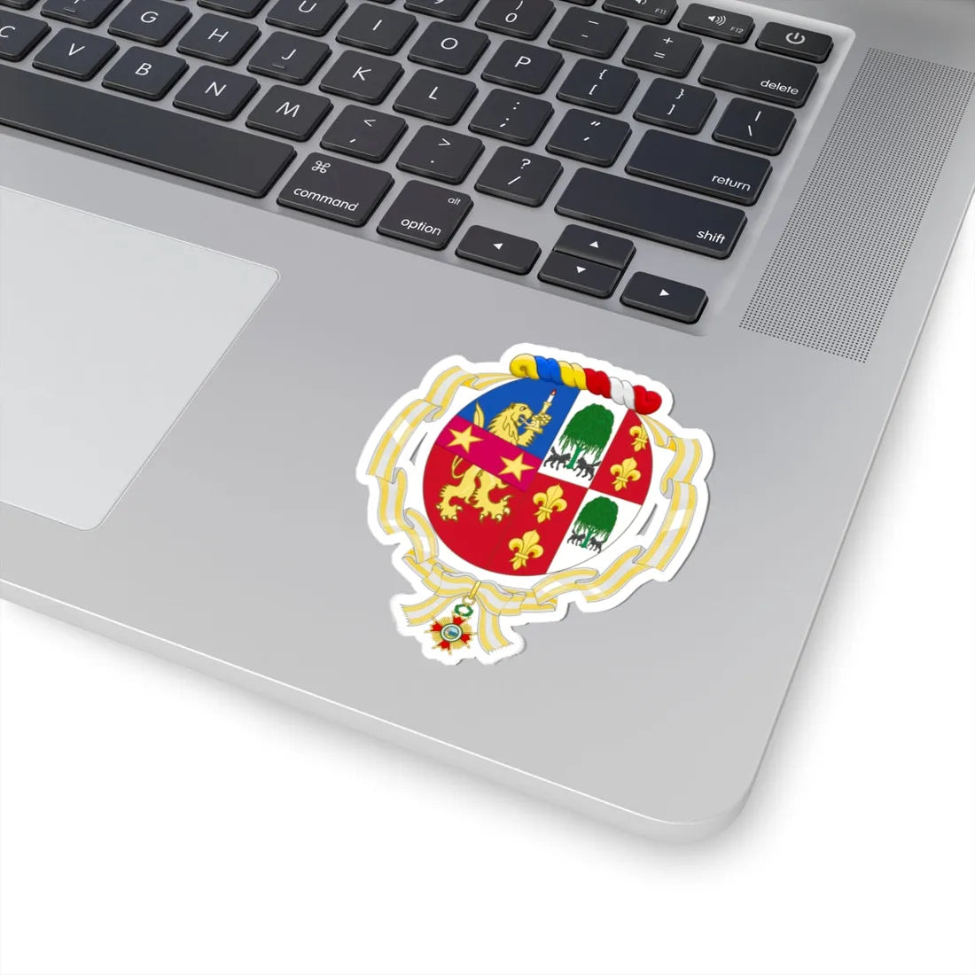 Coat of Arms of María Estela Martínez de Perón Order of Isabella the Catholic (Argentina) (Coat of Arms) STICKER Vinyl Kiss-Cut Decal - The Sticker Space