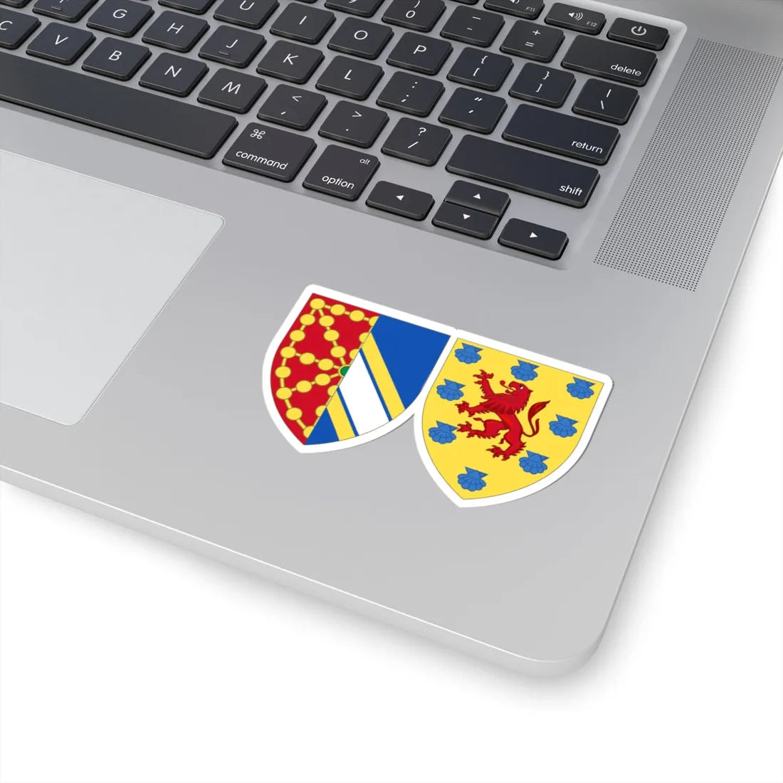 Coat of Arms of Margaret of Bourbon Queen Consort of Navarre (Spain) (Coat of Arms) STICKER Vinyl Kiss-Cut Decal - The Sticker Space