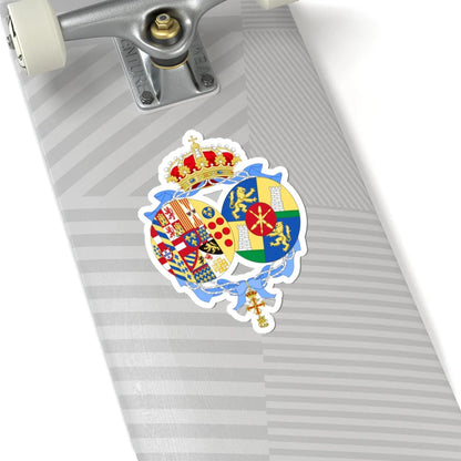 Coat of Arms of Maria Carolina Duchess of Castro (Italy) (Coat of Arms) STICKER Vinyl Kiss-Cut Decal - The Sticker Space