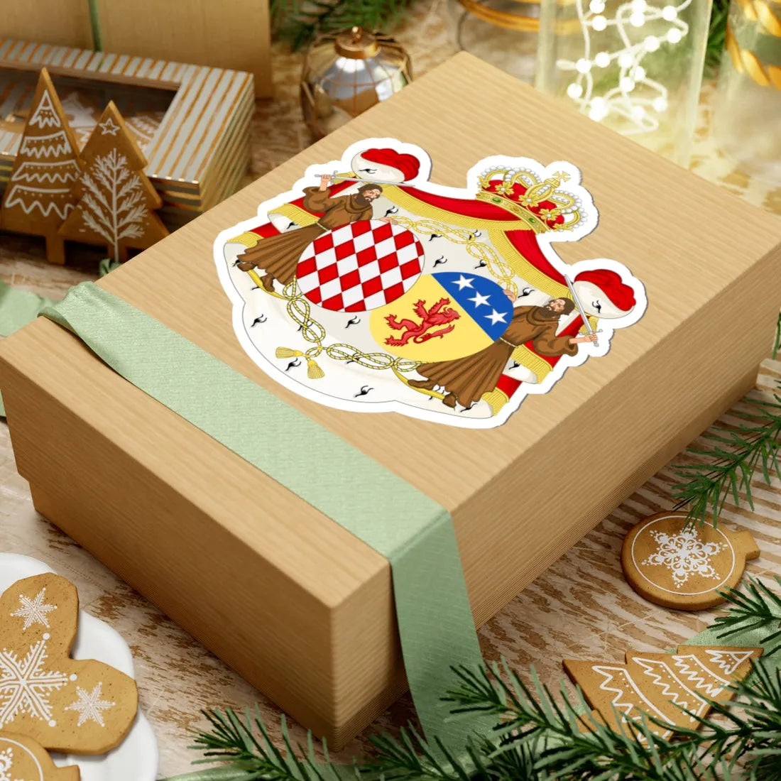 Coat of Arms of Maria Caroline Princess of Monaco (Spain) (Coat of Arms) STICKER Vinyl Kiss-Cut Decal - The Sticker Space