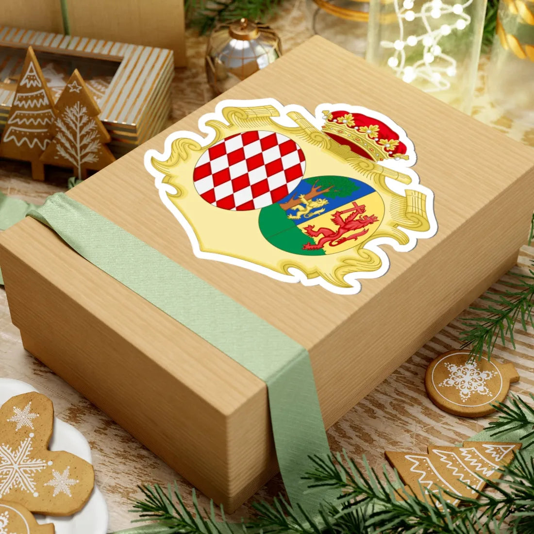 Coat of Arms of Maria Caterina Princess of Monaco (Spain) (Coat of Arms) STICKER Vinyl Kiss-Cut Decal - The Sticker Space