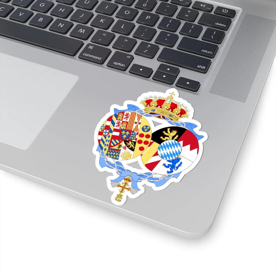 Coat of Arms of Maria Ludovica Teresa Duchess of Calabria (Italy) (Coat of Arms) STICKER Vinyl Kiss-Cut Decal - The Sticker Space