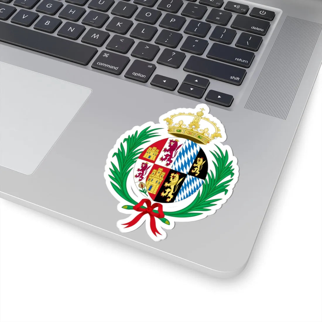 Coat of Arms of Mariana of Neuburg Queen Consort of Spain (Germany) (Coat of Arms) STICKER Vinyl Kiss-Cut Decal - The Sticker Space