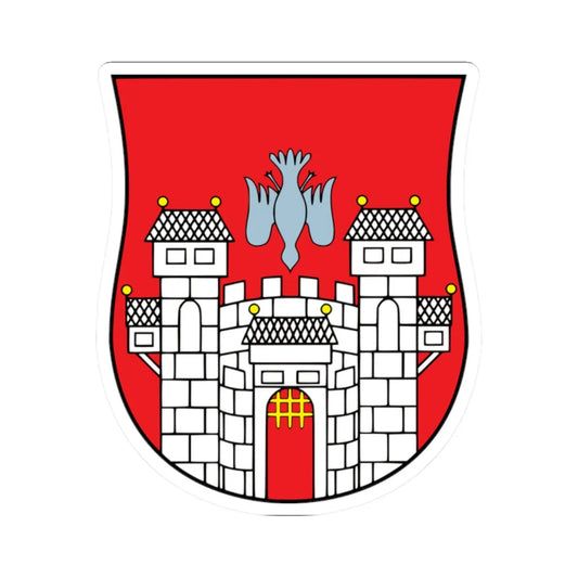 Coat of arms of Maribor (Slovenia) (Coat of Arms) STICKER Vinyl Kiss-Cut Decal 2 Inch White - The Sticker Space