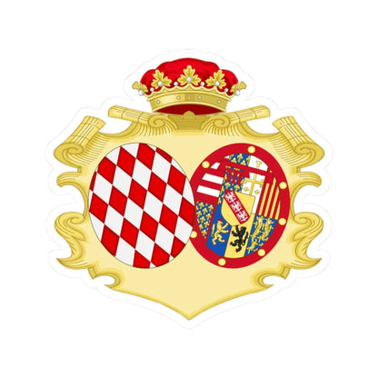 Coat of Arms of Marie Princess of Monaco (Spain) (Coat of Arms) STICKER Vinyl Kiss-Cut Decal 2 Inch White - The Sticker Space