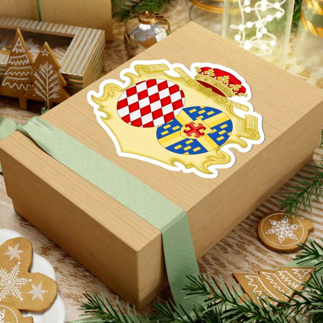 Coat of Arms of Marie Thérèse de Choiseul Princess of Monaco (Spain) (Coat of Arms) STICKER Vinyl Kiss-Cut Decal - The Sticker Space