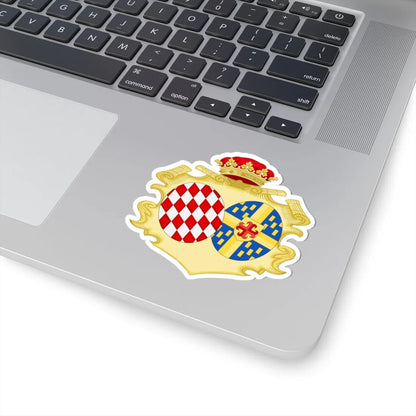Coat of Arms of Marie Thérèse de Choiseul Princess of Monaco (Spain) (Coat of Arms) STICKER Vinyl Kiss-Cut Decal - The Sticker Space