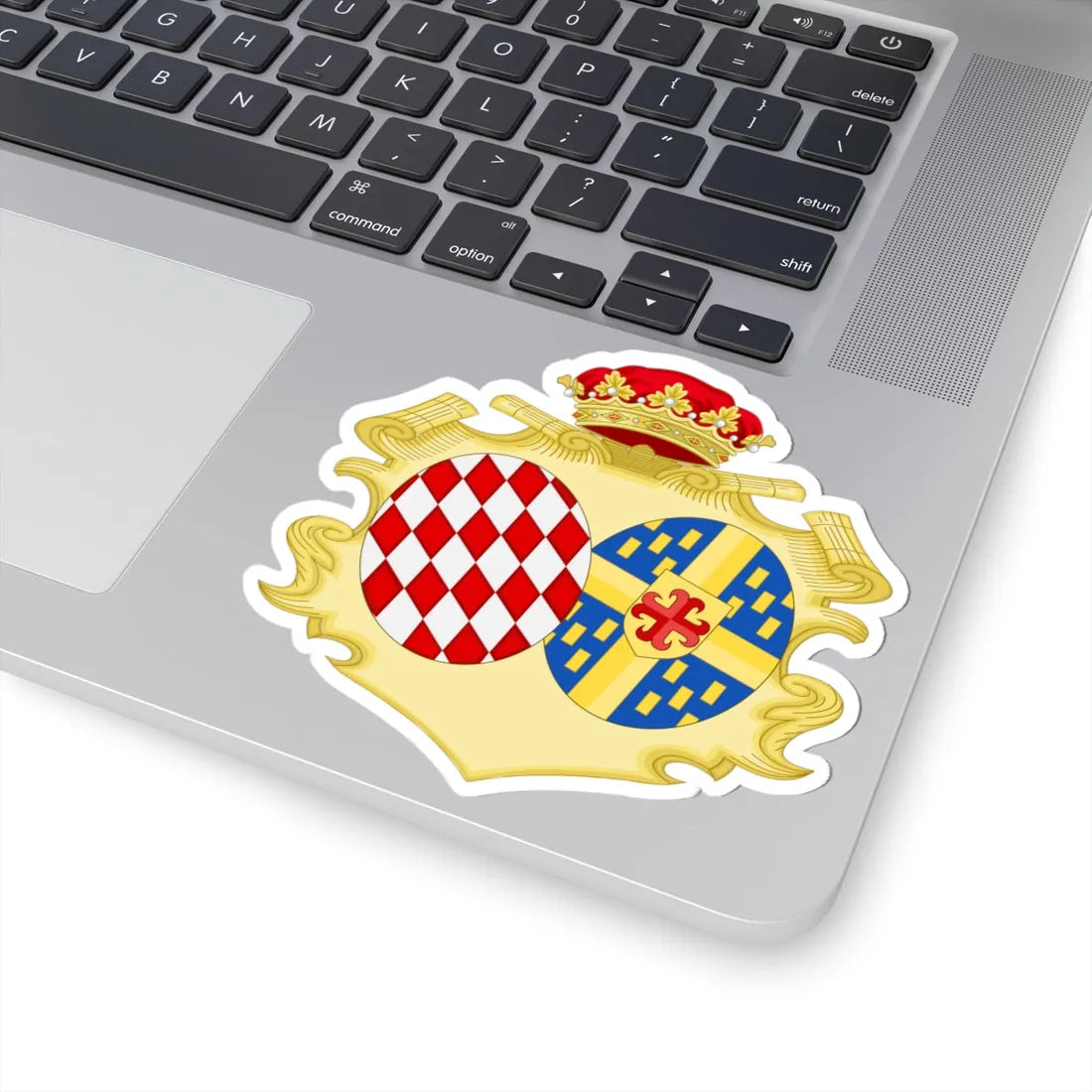 Coat of Arms of Marie Thérèse de Choiseul Princess of Monaco (Spain) (Coat of Arms) STICKER Vinyl Kiss-Cut Decal - The Sticker Space