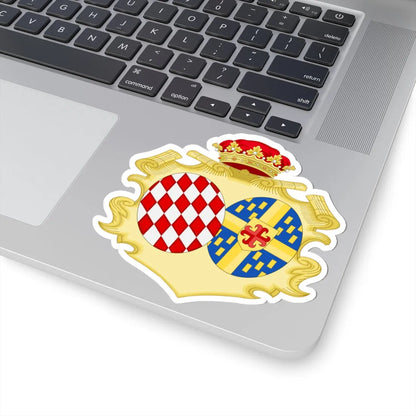 Coat of Arms of Marie Thérèse de Choiseul Princess of Monaco (Spain) (Coat of Arms) STICKER Vinyl Kiss-Cut Decal - The Sticker Space
