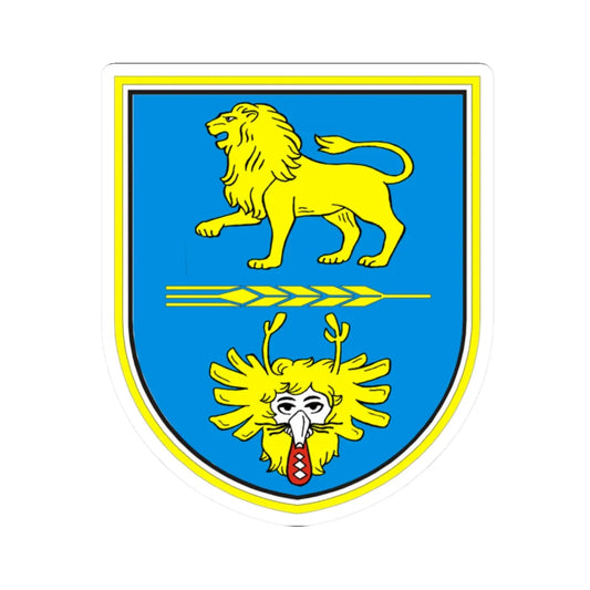 Coat of arms of Markovci (Slovenia) (Coat of Arms) STICKER Vinyl Kiss-Cut Decal 2 Inch White - The Sticker Space