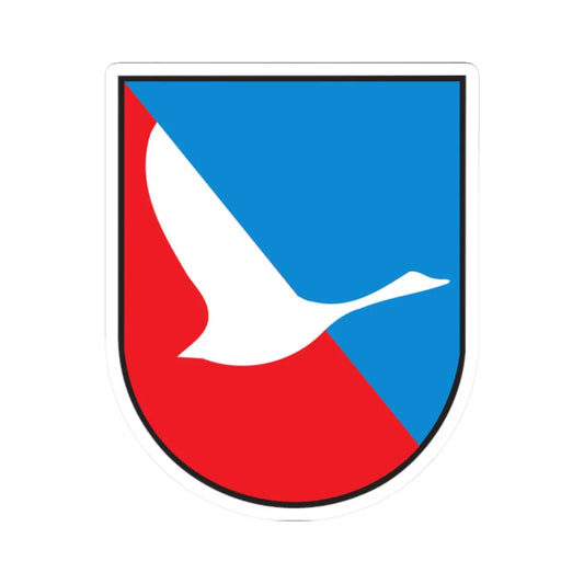 Coat of arms of Šmartno ob Paki (Slovenia) (Coat of Arms) STICKER Vinyl Kiss-Cut Decal 2 Inch White - The Sticker Space