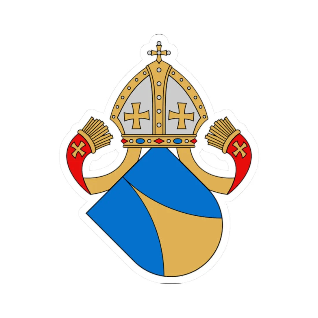 Coat of arms of Martti Skytte (Finland) (Coat of Arms) STICKER Vinyl Kiss-Cut Decal 2 Inch White - The Sticker Space