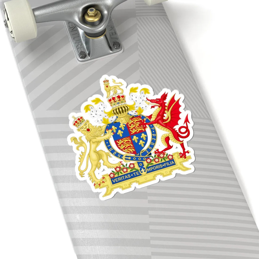 Coat of Arms of Mary I of England 1553-1558 Variant 1 (England) (Coat of Arms) STICKER Vinyl Kiss-Cut Decal - The Sticker Space