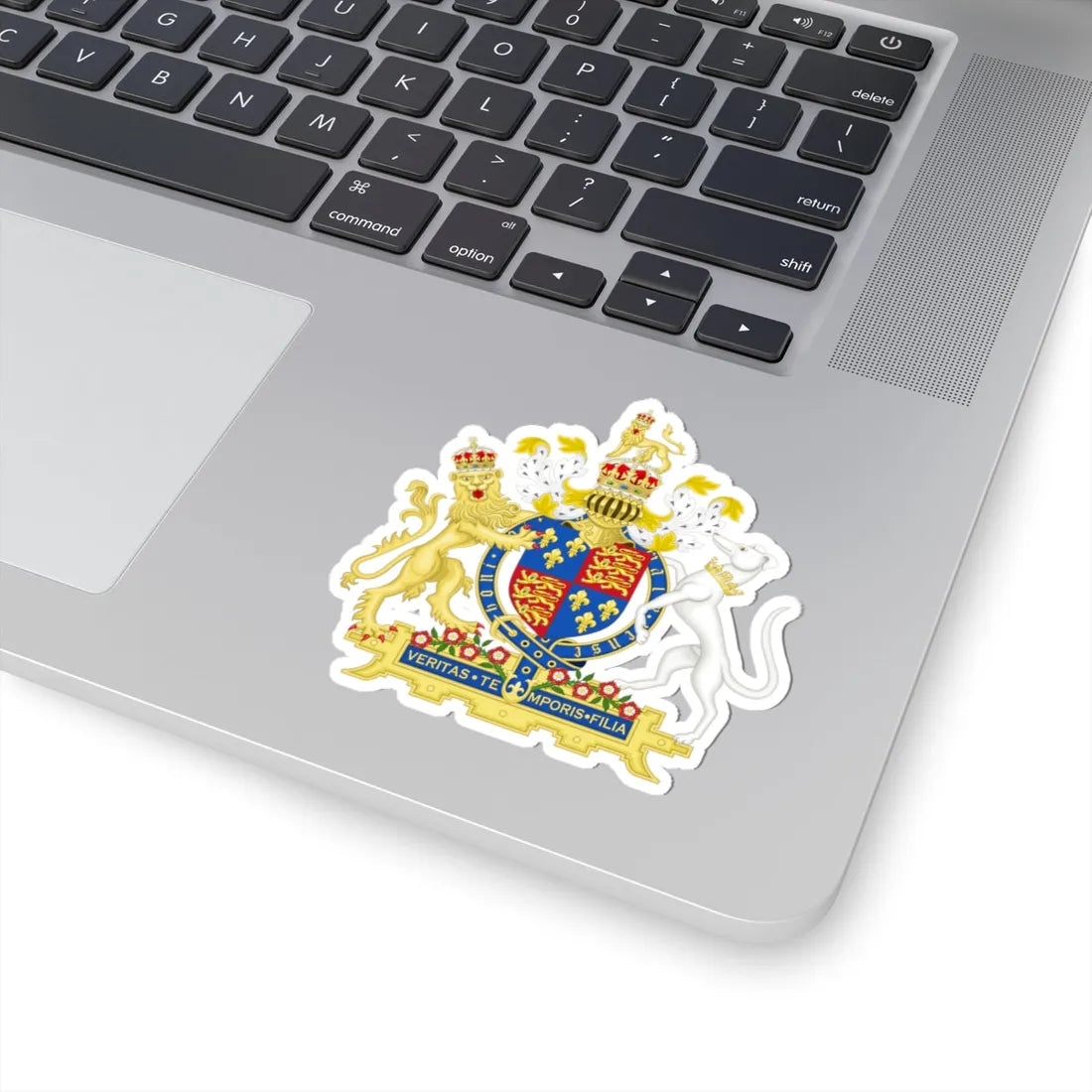 Coat of Arms of Mary I of England 1553-1558 Variant 2 Motto 1 (England) (Coat of Arms) STICKER Vinyl Kiss-Cut Decal - The Sticker Space