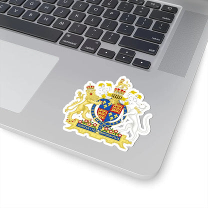 Coat of Arms of Mary I of England 1553-1558 Variant 2 Motto 1 (England) (Coat of Arms) STICKER Vinyl Kiss-Cut Decal - The Sticker Space