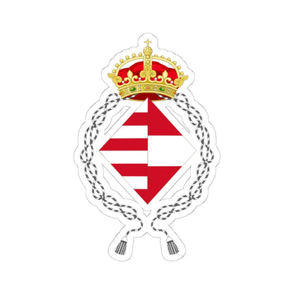 Coat of Arms of Mary of Austria as Dowager Queen of Hungary (Austria) (Coat of Arms) STICKER Vinyl Kiss-Cut Decal 6 Inch White - The Sticker Space