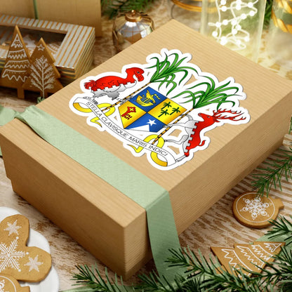 Coat of arms of Mauritius Original version (Mauritius) (Coat of Arms) STICKER Vinyl Kiss-Cut Decal - The Sticker Space