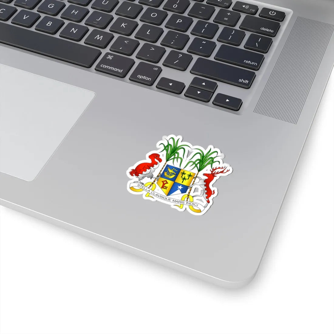 Coat of arms of Mauritius Original version (Mauritius) (Coat of Arms) STICKER Vinyl Kiss-Cut Decal - The Sticker Space