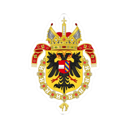 Coat of Arms of Maximilian II Holy Roman Emperor-Or shield variant (Austria) (Coat of Arms) STICKER Vinyl Kiss-Cut Decal 2 Inch White - The Sticker Space