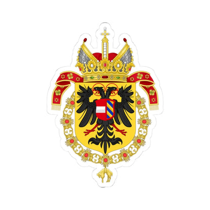 Coat of Arms of Maximilian II Holy Roman Emperor-Or shield variant (Austria) (Coat of Arms) STICKER Vinyl Kiss-Cut Decal 3 Inch White - The Sticker Space